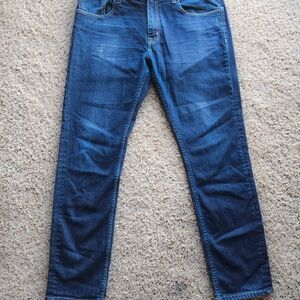 ◇ Vigoss Men's ◇ Dark Blue ◆ Slim Straight Jeans ◆